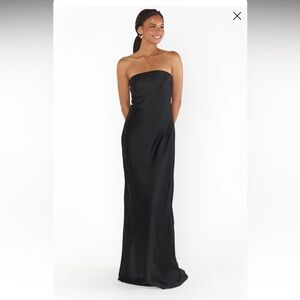 Show Me Your MuMu Taylor Tube Black Maxi Dress